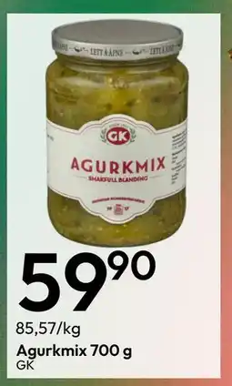 Gigaboks Agurkmix 700 g, NOK 59.9 tilbud
