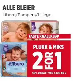 Meny ALLE BLEIER tilbud