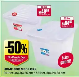 Europris HOME BOX MED LOKK tilbud
