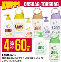 Europris LANO SÅPE tilbud