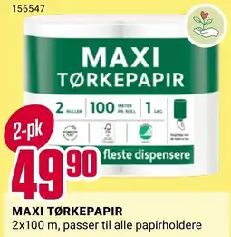 Europris MAXI TØRKEPAPIR tilbud