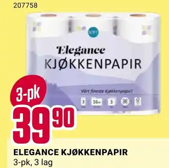 Europris ELEGANCE KJØKKENPAPIR tilbud