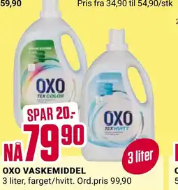 Europris OXO VASKEMIDDEL tilbud