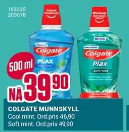 Europris COLGATE MUNNSKYLL, NOK 39.9 tilbud