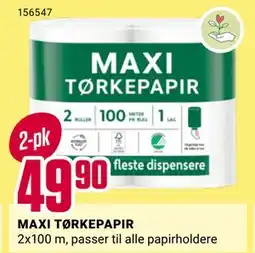 Europris MAXI TØRKEPAPIR, NOK 49.9 tilbud