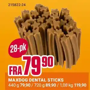 Europris MAXDOG DENTAL STICKS tilbud