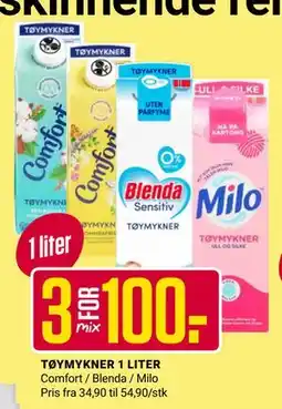 Europris TØYMYKNER 1 LITER, NOK 100 tilbud