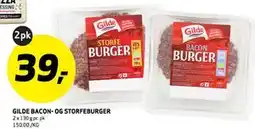 Bunnpris GILDE BACON- OG STORFEBURGER, NOK 39 tilbud