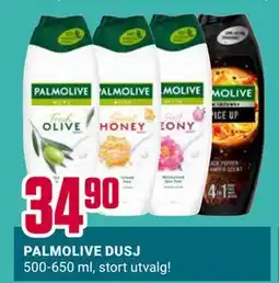 Europris PALMOLIVE DUSJ, NOK 34.9 tilbud