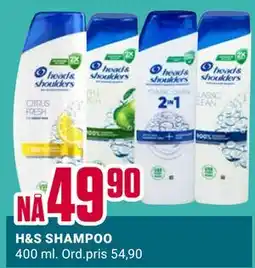 Europris H&S SHAMPOO, NOK 49.9 tilbud