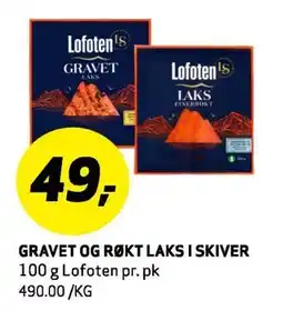 Bunnpris GRAVET OG RØKT LAKS, NOK 49 tilbud
