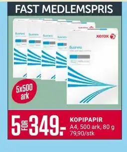 Europris KOPIPAPIR, Medlemspris tilbud