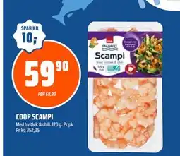 Coop Obs COOP SCAMPI, NOK 59.9 tilbud
