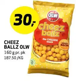 Bunnpris CHEEZ BALLZ OLW, NOK 30 tilbud