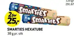 Bunnpris SMARTIES HEXATUBE, NOK 25 tilbud