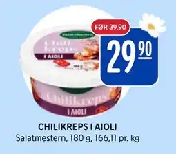 Rema 1000 CHILIKREPS I AIOLI, NOK 29.9 tilbud