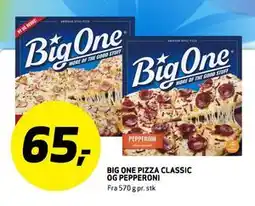 Bunnpris BIG ONE PIZZA CLASSIC OG PEPPERONI, NOK 65 tilbud