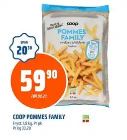 Coop Obs COOP POMMES FAMILY, NOK 59.9 tilbud