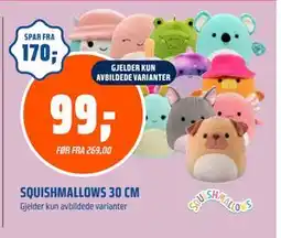 Coop Obs SQUISHMALLOWS 30 CM, NOK 99 tilbud