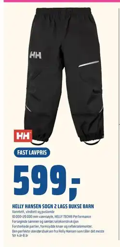 Coop Obs HELLY HANSEN SOGN 2 LAGS BUKSE BARN, NOK 599 tilbud