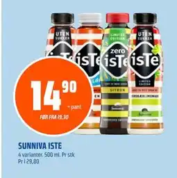 Coop Obs SUNNIVA ISTE, NOK 14.9 tilbud