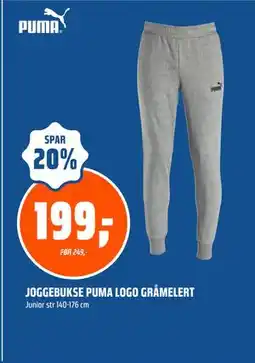 Coop Obs JOGGEBUKSE PUMA LOGO GRÅMELERT, NOK 199 tilbud