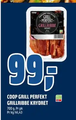 Coop Obs COOP GRILL PERFEKT GRILLRIBBE KRYDRET, NOK 99 tilbud