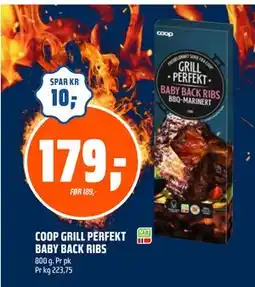 Coop Obs COOP GRILL PERFEKT BABY BACK RIBS, NOK 179 tilbud