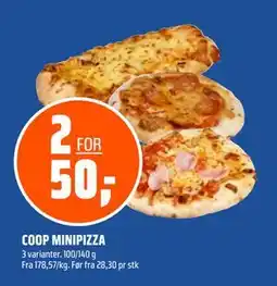 Coop Obs COOP MINIPIZZA, NOK 50 tilbud