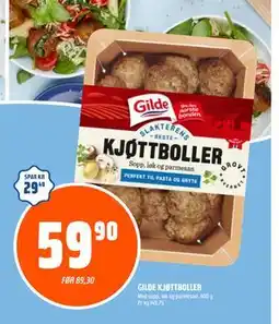 Coop Obs GILDE KJØTTBOLLER, NOK 59.9 tilbud