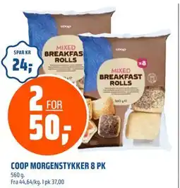 Coop Obs COOP MORGENSTYKKER 8 PK, NOK 50 tilbud