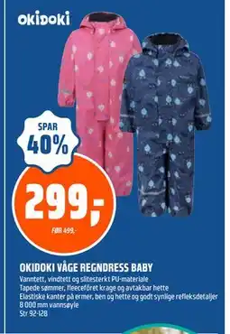 Coop Obs OKIDOKI VÅGE REGNDRESS BABY, NOK 299 tilbud