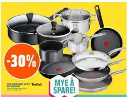 Coop Obs TEFAL STEKEPANNER, GRYTER OG KASSEROLLER tilbud