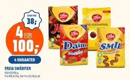 Coop Obs FREIA SMÅBITER, NOK 100 tilbud