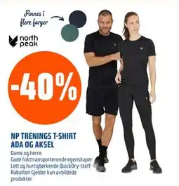 Coop Obs NP TRENINGS T-SHIRT ADA OG AKSEL tilbud