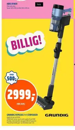 Coop Obs GRUNDIG VCP8330 2-I-1 STØVSUGER, NOK 2999 tilbud