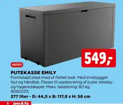 jem & fix Putekasse Emily tilbud