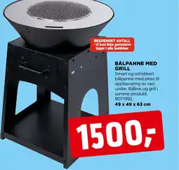 jem & fix Bålpanne med grill tilbud