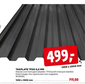 jem & fix Takplate TP20 tilbud