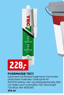 jem & fix Fugemasse Tec7 tilbud
