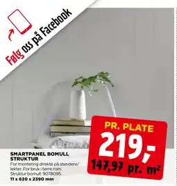 jem & fix Smartpanel Bomull struktur tilbud