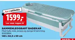 jem & fix Sammenleggbart badekar tilbud