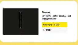 Skousen Siemens ED711HQ26E iQ500, Platetopp med innebygd ventilator tilbud