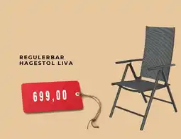 Montér Regulerbar hagestol Liva tilbud