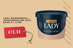 Montér Lady wonderwall interiørmaling Hvit base tilbud