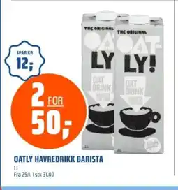 Coop Obs OATLY Havredrikk barista tilbud