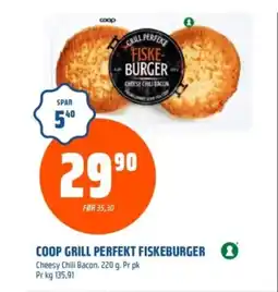 Coop Obs Coop Grill perfekt fiskeburger tilbud