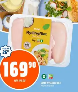 Coop Obs Coop Kyllingfilet tilbud