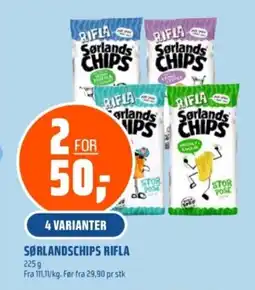 Coop Obs Sørlandschips Rifla tilbud