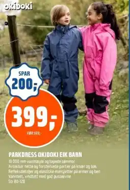 Coop Obs Parkdress Okidoki Eik barn tilbud